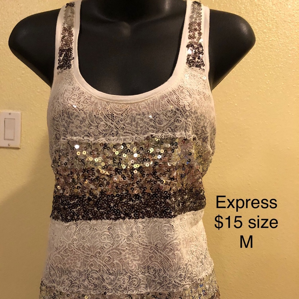 Express glitter blouse